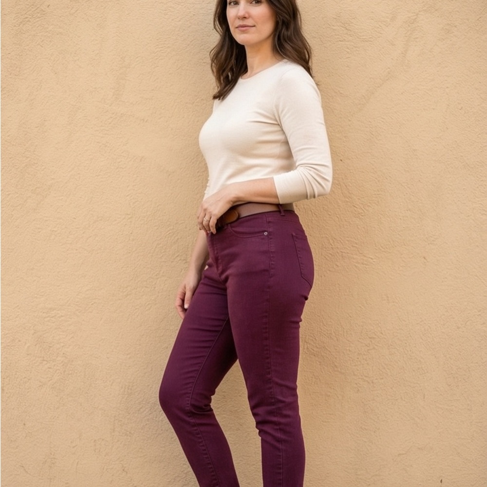 Maurices Straight Leg Jeans in Plum